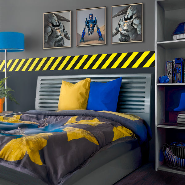 Hazard Stripes - wall border