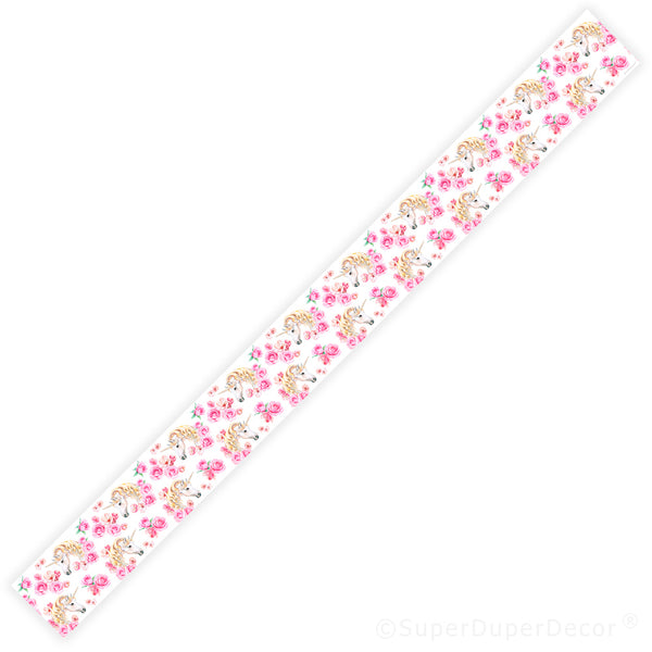 Unicorn Roses - wall border