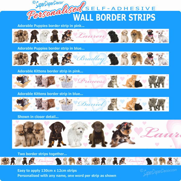 Adorable Animals - wall border