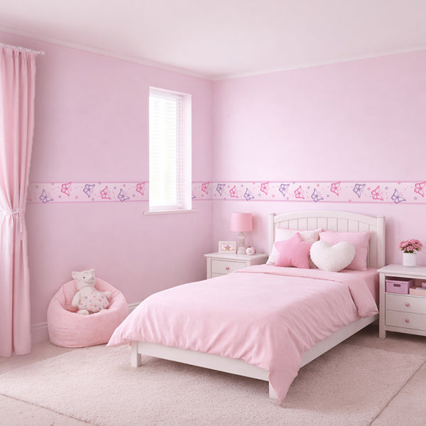 Chasing Butterflies - wall border