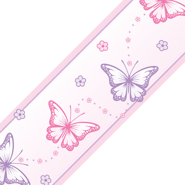 Chasing Butterflies - wall border