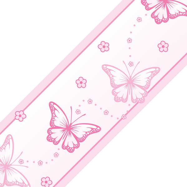 Chasing Butterflies - wall border