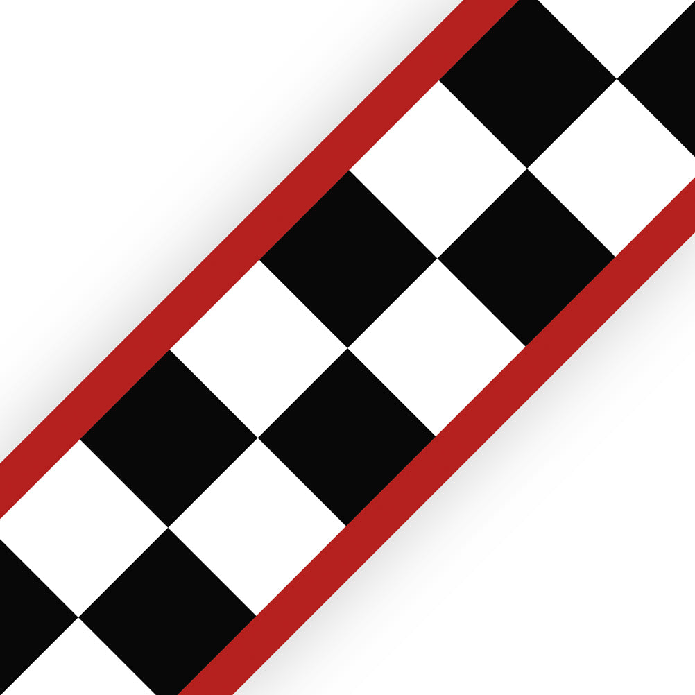 Checkered Flag Wallpape Border Non Woven Wallpaper Wood Effect