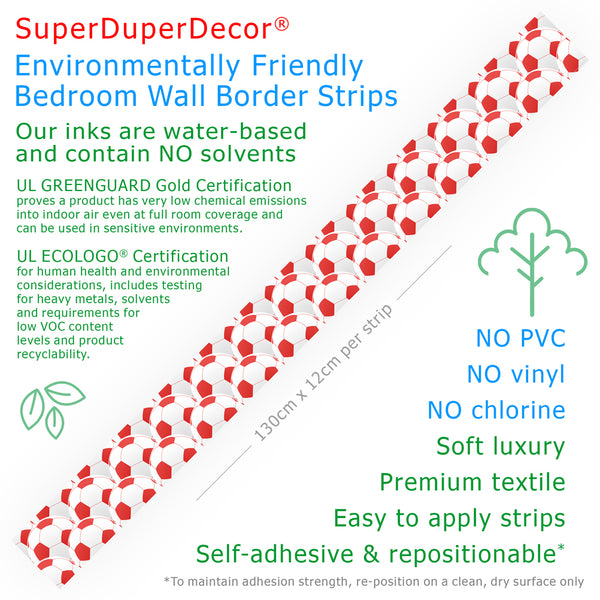 Footballs - wall border