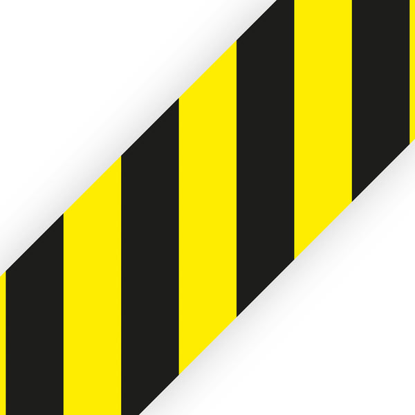 Hazard Stripes - wall border