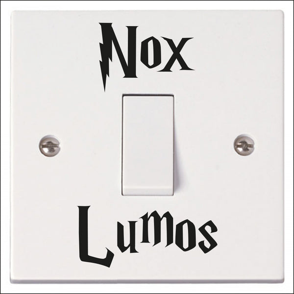Nox Lumos (Off On) light switch stickers