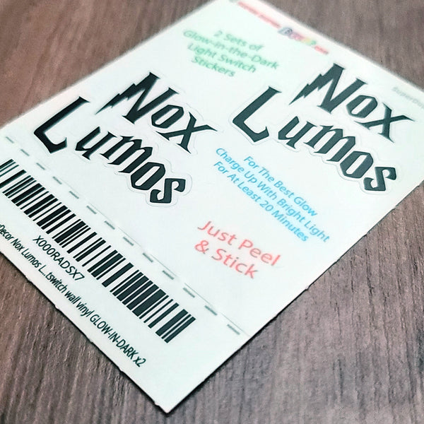 Nox Lumos (Off On) light switch stickers