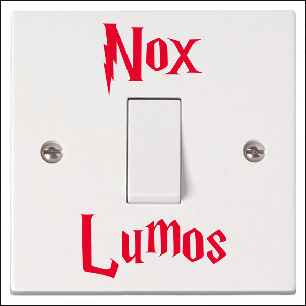 Nox Lumos (Off On) light switch stickers