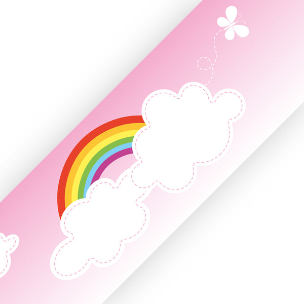 Rainbow Clouds Needlework - wall border