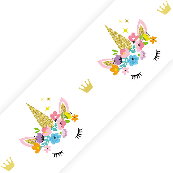 Unicorn Floral - wall border