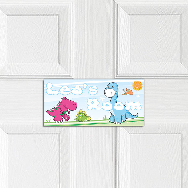 Cute Dino - door plaque
